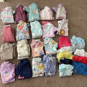 12M girl pajama lot